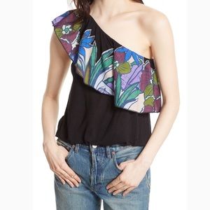 ***NWT*** Free People One Shoulder Ruffle Top